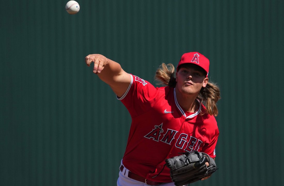 Angels top pitching prospect Caden Dana to debut Sunday