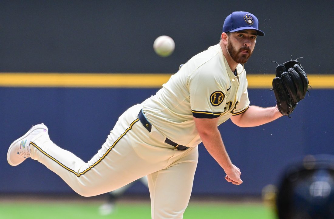 Aaron Civale, Brewers toss two-hit shutout vs. Giants