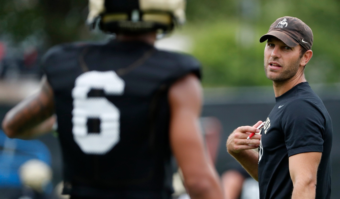 Purdue fires offensive coordinator Graham Harrell