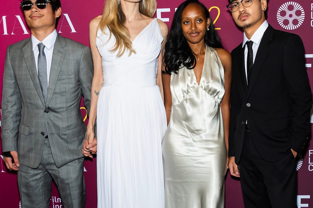 Angelina Jolie Makes Rare Red Carpet Appearance With 3 of Her Kids