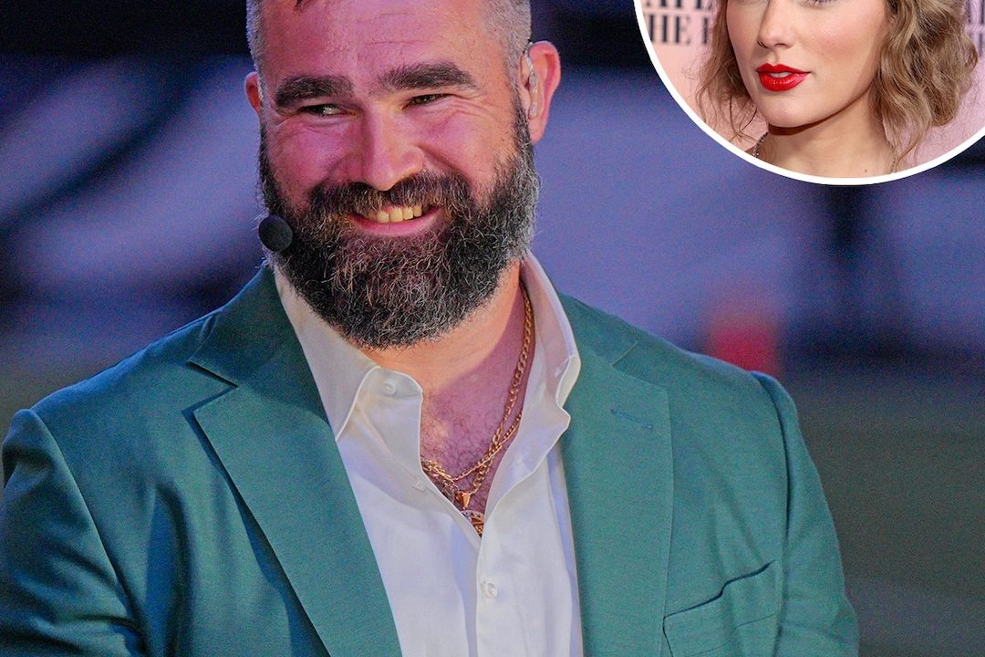 Jason Kelce Reacts to Taylor Swift Arrival at Travis Kelce’s NFL Game