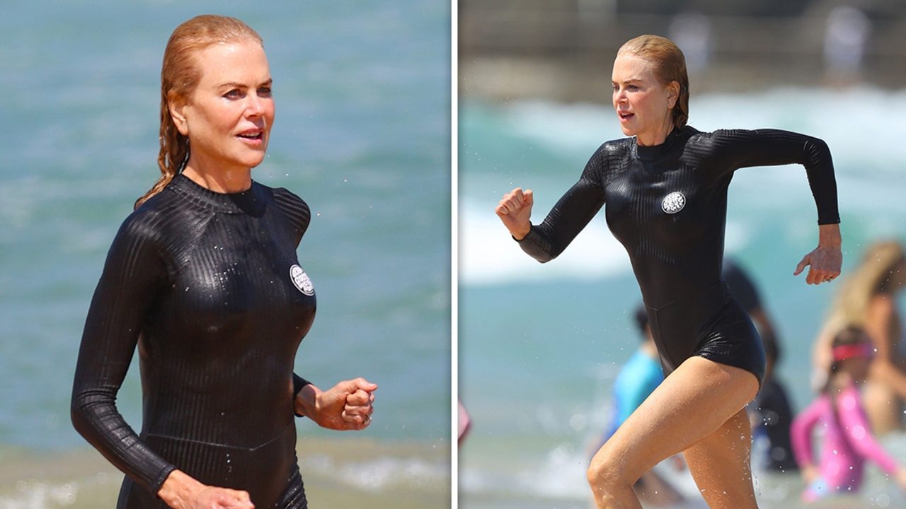 Nicole Kidman Hits the Beach with Keith Urban in Sydney