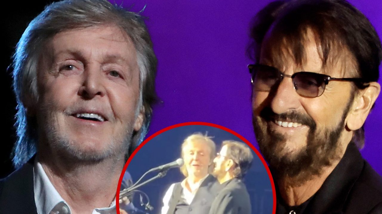 Paul McCartney and Ringo Starr Reunite in London to Play Beatles’ Hits